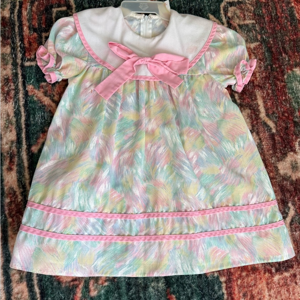 Pastel Pink Kids Casual Dress